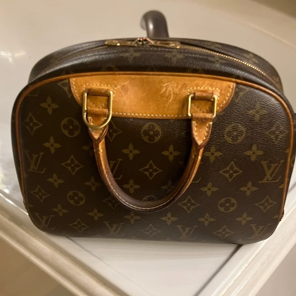 Louis Vuitton Monogram Dome Satchel in Brown and Tan